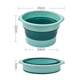 10L Folding Foot Bath Bucket Household High Calf Barrel Travel Portable Footbath Massage Foldable Foot Bath Basin