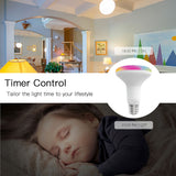 3PCS 9W WiFi Smart LED Light Bulb Dimmable Lamp,E27 RGB C+W ,Smart Life Tuya App Remote Control Work with Alexa Echo Google Home