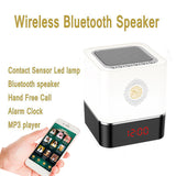 2022.Speaker Remote Control Alarm Clock Speaker Contact Sensor MP3 TF Card clock alarm date call speaker