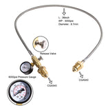 Refill Station Transfer Adaptor Hose For BS 341 No. 3 (UK) Argon Cylinder Bottle,Helium Or CO2 Transfill Adaptor