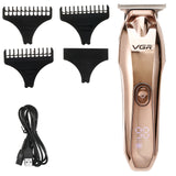 Professional Golden Electric Hair Clipper Hair Cut Maching Wireless Trimmer For Men  Clipper Machine Rechargeable Hair Barber