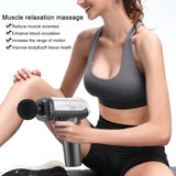 LCD Display Massage Gun Deep Muscle Massager Muscle Pain Body Neck Massage Exercising Relaxation Slimming Shaping Pain Relief