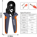 WOZOBUY Ferrule Crimping Tool Kit, HSC8 6-6/6-4 Pliers,For Tube Terminal Wire End Terminal,with 800/1900/2000 Pcs wWre Connector