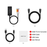 Strong Compatibility Adapter for  To AV Converter Mini Portable PC Accessories HD USB Cable PAL NTSC DVD Player Video Audio