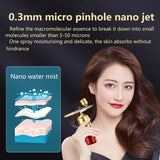 0.3mm Air Compressor Kit Air Brush Paint Spray Gun Gradient Airbrush for Nail Art Tattoo Craft Cake Nano Fog Mist Face Sprayer