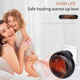 Electric Heater Mini Heater Fan Electric Hot Heating Air Blower Office Hand Warmers Air Heater Fan Heater