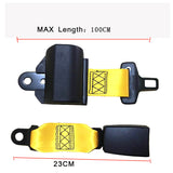 Yellowseat belt retractable 2 point safety Lap belt  bus seat safety belt waist belt  auto accessories