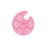 30Pcs Mini Plastic Finger Ring Nail Art Palette Painting Drawing Pigment Holder Plates Case Manicure Tool