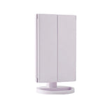 LED Makeup Vanity Mirror Magnification Lights Professional Tri-Fold 2X 3X Portable Cosmetic Makeup Portable Design