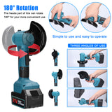 20V Cordless Brushless Handheld Portable Mini Angle Grinder Rechargeable 180° Rotation Angle Grinder Polishing Cutting Machine