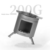 Naturehike New Titanium Mini Stove Picnic Portable Camping Stove Lightweight 200g   Outdoor Survival Equipment Bearing 10kg
