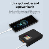 Spot Welder Machine 0.1-0.25mm Nickel Welding Handheld Machine Digital Display Welder Machine 18650/26650/32650 Lithium Battery
