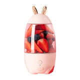 Portable Cute Rabbit Ears Electric Juicer Cup Household USB Charging Mini Smoothie Fruits Blender Outgoing Extractor