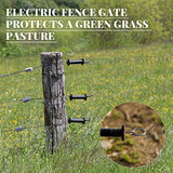 4 Pieces Electric Fence Gate Handle Kit Electric Fence Gate Kit Anchors Spring Gate Handle Kit