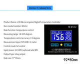 12V 24V 220V LCD Microcomputer Temperature Controller Temperature Control W1412 Thermostat Switch Sensor Cooling Heating Board
