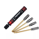 6.35mm Hex Screwdriver Bit 1.5/2/2.5/3mm 4 In 1 Batch Head Set For RC Airplane Aircraft Model Disassembly And Repair Tool