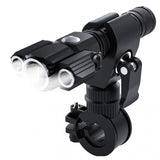 USB Charging Bicycle Light 4 Lighting Mode Super Bright LED Three Lamp Flashlight High Quality Waterproof Bike Accessories
