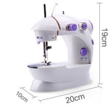 Household Multifunctional Mini Portable Sewing Machine Night Light Pedal Desktop Electric Sewing Machine Set