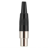 1 Pair Pure Copper Casing Pins 3 Core MINI XLR Connector DIY Audio Cable Welding Plug for wires up to 3.2mm in diameter