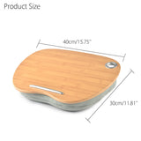 Multifunction Laptop Tray Stand Pillow Headrest Office Nap Pillow Knee Wood Table Laptop Desk Tablet Phone Flip Portable Outdoor
