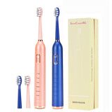 New Electric Toothbrush Adult Smart USB Charging Ultrasonic Automatic Vibrator Whitening Tools Water Proof 90 Days Works