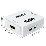 RCA To HDMI-compatible 1080P Converter Composite CVBS AV Video Audio Converter HD Video Converter HDMI-compatible Adapter