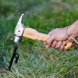 Multifunctional Portable Tent Mallet Stake Remover Hammer Stainless Steel Outdoor Accessories