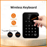Staniot 433Mhz Wireless Touch Keyboard 2Pcs RFID Card Arm Or Disarm Password Keypad For Tuya Smart Home Security Alarm System
