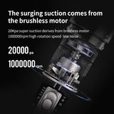 Multifunctional Portable Vacuum Cleaner for Car Home Desktop 20000Pa 170W USB Rechargeable Smart Wireless Handheld Car Cleaner