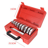 10Pcs Bearing Race &amp; Seal Bushing Driver Set Universal Bush Drive Seal Kit for Automotive Wheel Bearings with Storage Box