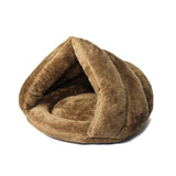 Pet bed for Cats Dogs Soft Nest Kennel Bed Cave House Sleeping Bag Mat Pad Tent Pets Winter Warm Cozy Beds  2 Size S L 3 Colors