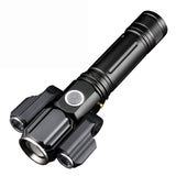 USB Charging Bicycle Light 4 Lighting Mode Super Bright LED Three Lamp Flashlight High Quality Waterproof Bike Accessories