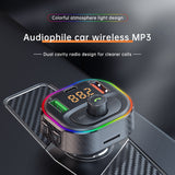 T86 LED Backlit FM Transmitter Bluetooth 5.1 USB QC3.0 PD Charger Handsfree Car Kit Auto MP3 Calling Music Player