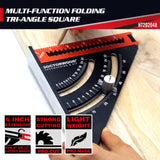Foldable Multifunction Measuring Ruler Woodworking Positioning Tool Angle Adjusting Extendable Utility Tool