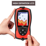 FF1108-1CT Portable Fish Finder 100M/300FT Depth Fish Alarm Wired Fish Detector Waterproof Echo Sounder Sonar Fish