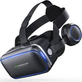 For Shinecon 6.0 3D Cardboard Helmet Virtual Reality VR Glasses Headset Stereo VR Glasses for 4.5-6.5" Mobile Phone Video Game