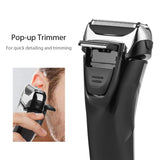 Waterproof  Shaver Razor  3D Triple Floating Blade Beard Trimmer  USB Rechargeable Shaving Machine Barbeador LED Display