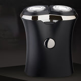 Electric Shaver 2 Floating Head Portable Waterproof Razor Shaver USB Rechargeable Steel Mens For Men
