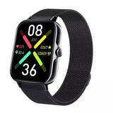 Smart Watch F107 Men Big Screen BT Call Blood Glucose Body Temperature Monitor Voice Assistant Women Fashion  Smartwatch
