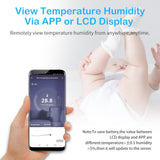Tuya WIFI Temperature And Humidity Sensor Indoor Hygrometer Thermometer With LCD Display Support Alexa Google Assistant