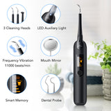 Electric Teeth Whitening Kit Dental Scaler with Mouth Mirror Oral Care For Teeth Tartar Calculus Stains Remover Teeth Cleaner
