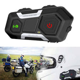 Motorcycle Intercom Interphone 1200M Bluetooth Headset for Helmet Soft Mic