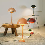 Modern Iron Flowerpot Table Lamps For Bedroom Living Room Bedside Table Lights Home Study Desk Lamp E27 lighting fixtures
