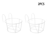 2pcs Back Support Outdoor Plant Stand Garden Living Room Bedroom Display Rack Modern Backyard Balcony Iron Art For Patio Stable