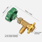 Piercing Valve  AC Charge Valve Air Conditioner Refrigerator Open Valve for R12/ R22/ R410/ R600a/R134A 11mm Outer Diameter
