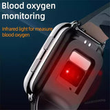 Smart Watch P80 Air Pump True Blood Pressure Blood Oxygen Test Body Temperature Monitor Full Wrapped Airbag Smartwatch