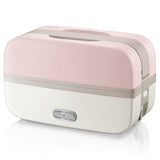 220V Electric Heating Lunch Box Multifunction Cooking Machine Portable Electric Heating Pot Stainless Steel Inner For Travel
