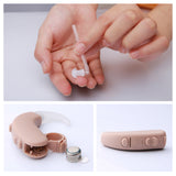 Cofoe Intelligent BTE hearing aid digital Portable Sound Amplifier dual channel noise reduction for Severe hearing loss Ear Care