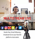 360 Rotation Face tracking Selfie Stick Tripod Object Tracking Holder Camera Gimbal for Photo Vlog Live Video Record Smart