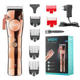 VGR Adjustable hair clipper for men electric beard hair trimmer rechargeable Lithium Ion hair cutting machine for family